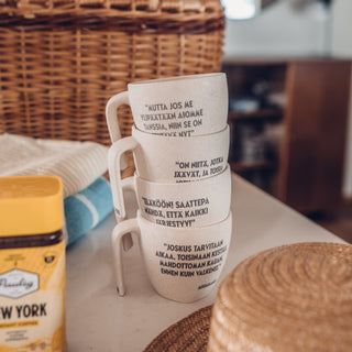 Moomin by Skandino® PaussiCup Finnish Quote Mugs – 4-Piece Mug Set