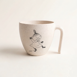 Little My Moomin Mug in a warm backround
