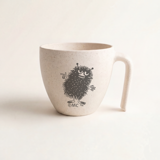 Stinky Moomin mug in white back round